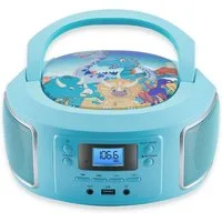 Cyberlux CL-940 tragbarer CD-Player (CD, Kinder CD Player tragbar, Boombox, Musikbox, FM Radio mit MP3 USB)