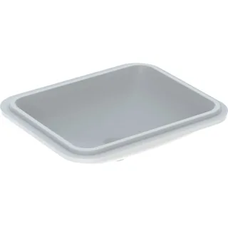 Geberit VariForm Unterbau-Waschtisch, rechteckig 58x49cm, ohne Hahnloch, ohne Überlauf, KeraTect, 50 500767002