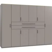Wimex Drehtürenschrank Digit, erhältlich in den Breiten 180cm, 225cm oder 270cm (Schlafzimmer Schrank Bestseller in moderner Optik) Kleiderschrank inkl. zwei Schubkästen in zentraler Höhe