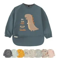 Artee Lätzchen Lätzchen mit Ärmeln und Auffangtasche in Größe M für 12-36 Monate
