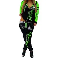 Jaylvis Jogginganzug Damen Trainingsanzug Sportanzug Freizeitanzug Fitness Marine Royal (Jacke + Hose), Jacke mit Kapuze