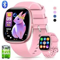SWGOTA Smartwatch Kinder für Jungen und Mädchen 5-16 Jahren mit Telefon, IP68 Smartwatch (1,5 Zoll), Smartwatch für Kinder mit 20 Sportmodi/Herzfrequenz/Schlafmonitor, Kinder Smartwatch Schrittzähler, Wecker, Geschenk für Kinder