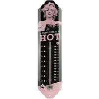 Nostalgic-Art Raumthermometer Retro Metall-Thermometer Innen Analog - Marilyn Some Like It Hot