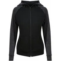 Just Cool Kapuzensweatjacke Damen Jacke Cool Contrast Zoodie - Daumenlöcher