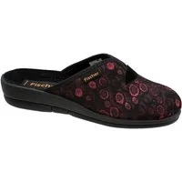 Fischer-Markenschuh Dora Pantoffel mit Frotteefutter, Weite H, V-Schnitt