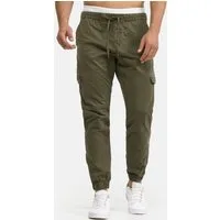 Indicode Cargohose Herren Levy Jogger-Pant mit elastischem Bund und Kordelzug