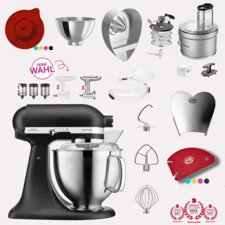 KitchenAid Artisan 4,8 Liter KSM185 Spar-Set mit Food Processor &...