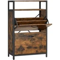 VASAGLE Schuhschrank Schuhrgal Schuhablage mit vielem Stauraum 60x30x130cm/60x30x95cm/80x30x130cm