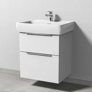 Sanipa 3way Waschtischunterbau zu Laufen Pro A Waschtisch mit 2 Auszügen, Weiß-Soft UM75643