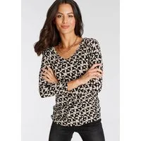Laura Scott 3/4-Arm-Shirt 3/4-Arm, figurumspielende Passform, hüftlange Schnittform