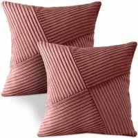 Amilian Kissenbezüge - 2er Set Kissenhüllen - Kissenbezug - Zierkissenbezüge, (2 Stück), 40x40 cm, Kissenhülle für Sofakissen, Dekokissen, Zierkissen, Kissen