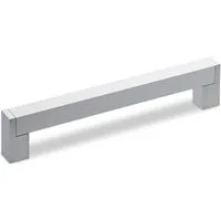 SO-TECH® Möbelgriff Bügelgriff eckig Aluminium BA 128 - 320 mm - incl. Schrauben, Lochabstand 160 mm silber eloxiert - inkl. Schrauben