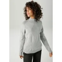Aniston CASUAL Strickpullover im trendigen Rauten-Muster