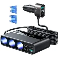 JOYROOM 9in1 Autoladegerät 154W 5xUSB 1xUSB Typ C 3x Zigarettenanzünderbuchse USB-Ladegerät