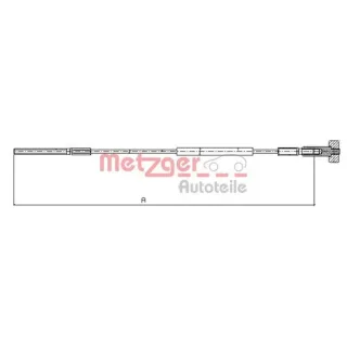 Metzger Handbremsseil vorne Opel Astra Vectra Zafira