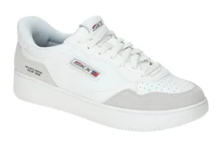 Skechers 254025 WHT Herren Sneakers Wei? Velourleder AIR Cooled Memory Foam