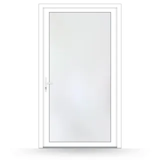 Nebeneingangstür 120x210 cm, Kunststoff, Weiß, 1200 x 2100 mm, 2-fach Verglasung, Modell Osnabrück, individuell nach Maß