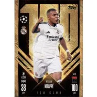 Topps Sammelkarte 476 - Kylian Mbappe - 100 Club - 2024/2025
