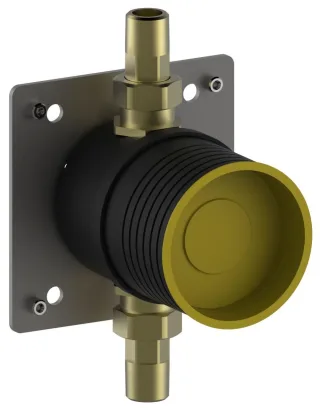 Keuco Rohrunterbrecher Armaturenzub. 59949, mit verchromter Abdeckung (rund), 59949000070 59949000070