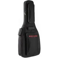 MUSIC STORE Gitarrentasche (Deluxe Gigbag für Konzertgitarre Wasserabweisend 20mm Polsterung Zubehörfach Stabiler Reißverschluss Schwarz/Rot, Gitarrenkoffer und Gitarrentaschen, Gitarrentasche Konzertgitarre), Gigbag Konzertgitarre, Deluxe, Wasserabw