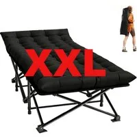 ibettertec Feldbett mit Matratze,Camping Bett,Gästebett,bis 200KG,188×71×37cm (für Zuhause, Reisen & Outdoor) Klappliege,Reisebett Erwachsene,Tragbares Campingliege mit Matratze