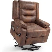 Happy Home Relaxsessel Elektrischer Relaxsessel mit Aufstehhilfe, Massage & Wärme