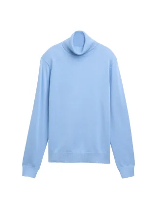 Tom Tailor - Basic Rollkragenpullover light fjord blue - Gr. - XXXL