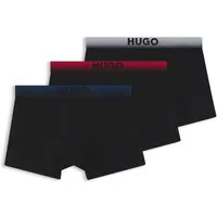 HUGO Trunk (3-St) elastischer Bund mit Sprühfärbemuster und Logo