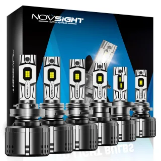 NOVSIGHT A500-T1 240W High Power 2pcs50000 LM Car LED Headlights 6500K Cool White IP68 Waterproof