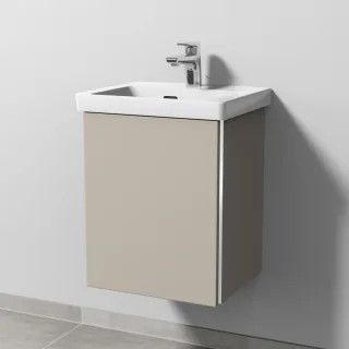 Sanipa 3way Waschtischunterbau zu Villeroy & Boch Subway 3.0 Waschtisch mit 1 Tür, Kaschmir-Matt BP8431U