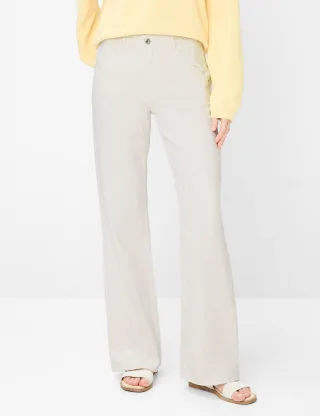 Brax Damen Palazzohose Style MAINE OFFWHITE, denim cremeweiß, Gr. 44K