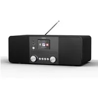 Xoro HMT 620 All-in-One Internet-Radio (Digitalradio (DAB), FM-Tuner, Internetradio, Service Following, Senderspeicher (250 Internet / 99 DAB+/FM), 20 W, CD‑Player, DAB+, UKW, Spotify, Bluetooth,Holzgehäuse,Schwarz)
