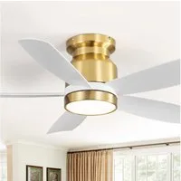 Sofucor Deckenventilator mit 5 Flügeln und Beleuchtung, moderner Deckenventilator 106,5 cm, 6 Geschwindigkeitsstufen, Timer (1/4/8h)