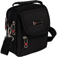 BAG STREET Umhängetasche Bag Street Kleine Herrentasche Gürteltasche Schultertasche Schwarz