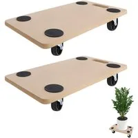 FIVMEN Möbelrolle Rollbrett Transportroller rutschfest 58 x 29 cm, Transport Rollbrett, (2-St), inkl. Gummipads Transportroller Möbelroller Transporthilfe