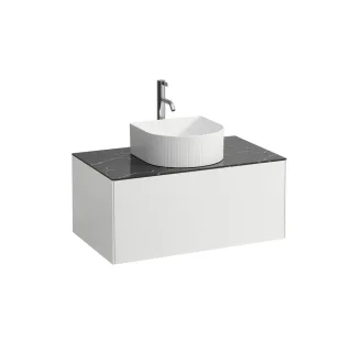 LAUFEN Waschtischunterschrank Sonar 457x777x341 Aus mi. , 1Schubl H812340/1/2/3 we ma? m. H4054150341431
