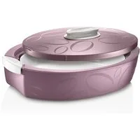 enjoy THE ITALIAN WAY OF LIVING Thermobehälter enjoy Thermotresor oval - 3 Liter in lila, Keramik und lebensmittelechter Kunststoff