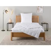 OTTO home Daunenbettdecke + Kopfkissen Moulle, Bettdecke in 135x200 cm, 155x220 cm, 2-tlg., Füllung: Daunen & Federn, Bezug: 100% Baumwolle, Set mit Kissen 40x80 cm, 80x80 cm, Sommer, Winter, Made in Germany