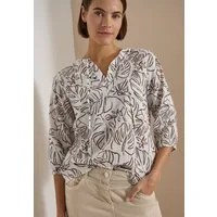 CECIL Druckbluse 3/4-Arm Sommerbluse-Tunika mit Blätterprint