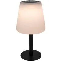 Spetebo LED Solarleuchte Solar Tisch Leuchte warmweiß - 30 x 15 cm, 2, LED, warmweiß, Deko Lampe Garten Balkon Innen Außen
