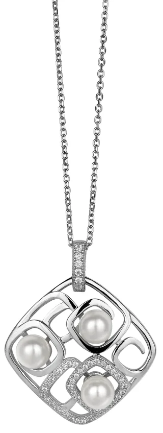 Orphelia Damen-Kette aus 925er Sterlingsilber mit Anhänger – Silber ZH-4846