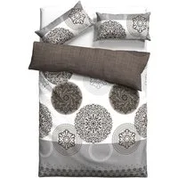 OTTO home Bettwäsche Tesso in Gr. 135x200, 155x220 oder 200x200 cm, Biber, 2 teilig, Bettwäsche mit Ornamenten und in verschiedenen Qualitäten