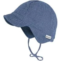 MAXIMO Schirmmütze GOTS BABY-Schildmütze Musselin, Band, Futter, UV (1-St) Musselin