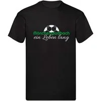 G-graphics T-Shirt Mönchengladbach ein Leben lang (1-tlg) Herren T-Shirt mit einem Motiv für den echten Fan