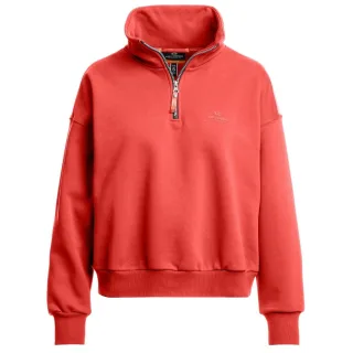 Parajumpers Zendaya Kirschrotes Sweatshirt Mit Halbem Reißverschluss