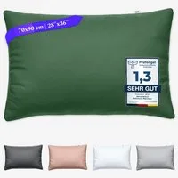 Wolkenfeld Kissenbezug Mikrofaser Kissenbezug - Allergiker Kopfkissenbezug - unfassbar weich, (1 Stück), Größe 80x80, 40x80 und 70x90 cm, versteckter Reißverschluss