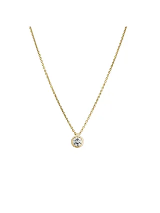 Lyomi Collier 585/- Gelbgold 1 synth. Diam. 0,25 ct.