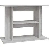 vidaXL Aquariumunterschrank Aquariumständer Grau Sonoma 80 x 35 x 60 cm Holzwerkstoff