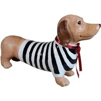 colourliving Tierfigur Dackel Duo Monique & François – Handbemalte Hundefigur (1 St), 2 verschiedene Dackel zu Auswahl: Monique oder François