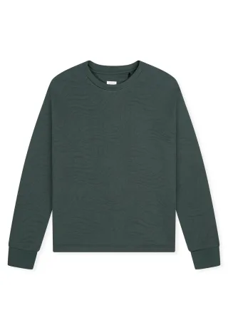 SCHIESSER - Sweatshirt dunkelgrün - Gr. - 38